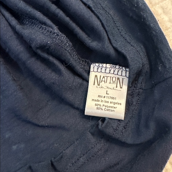 Nation by Jen Mencha sz Large  like new Shirt soft cotton 3/4 sleeve - Picture 6 of 6